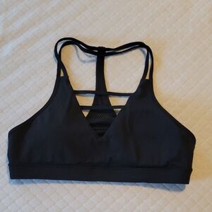Strappy Black Sports Bra